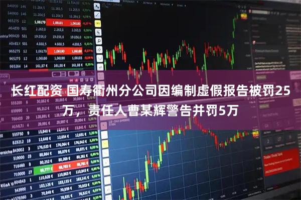 长红配资 国寿衢州分公司因编制虚假报告被罚25万，责任人曹某辉警告并罚5万